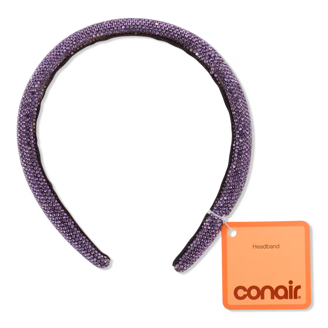 Conair Accessories  Halloween Purple Stone Encrusted Headband