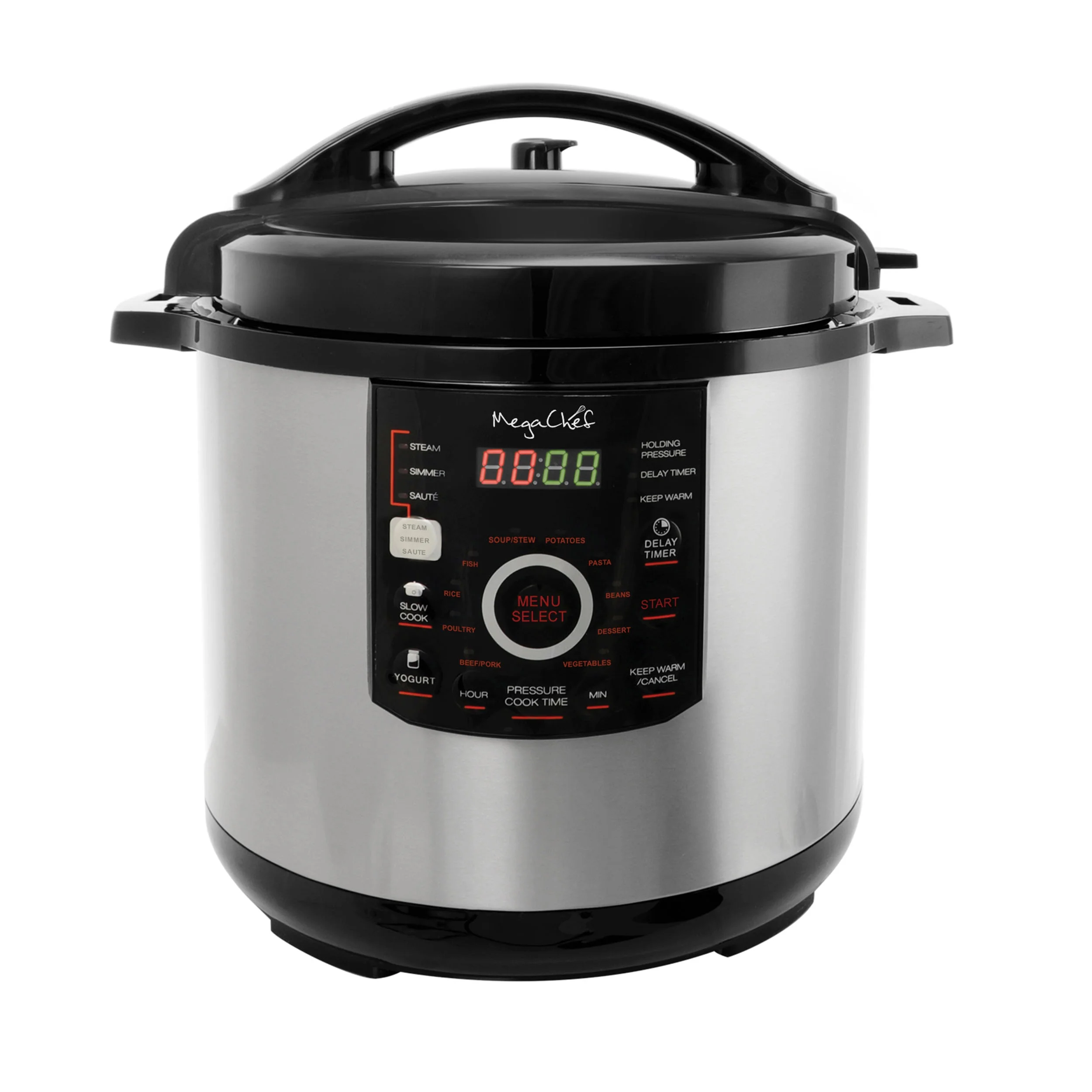 Megachef 8-Quart Digital Pressure Cooker, 15" x 15"