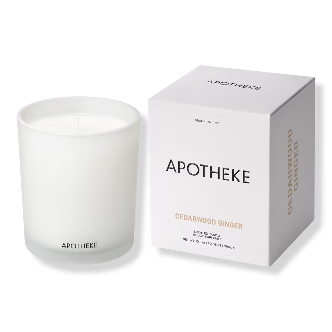 APOTHEKE  Cedarwood Ginger Scented Candle