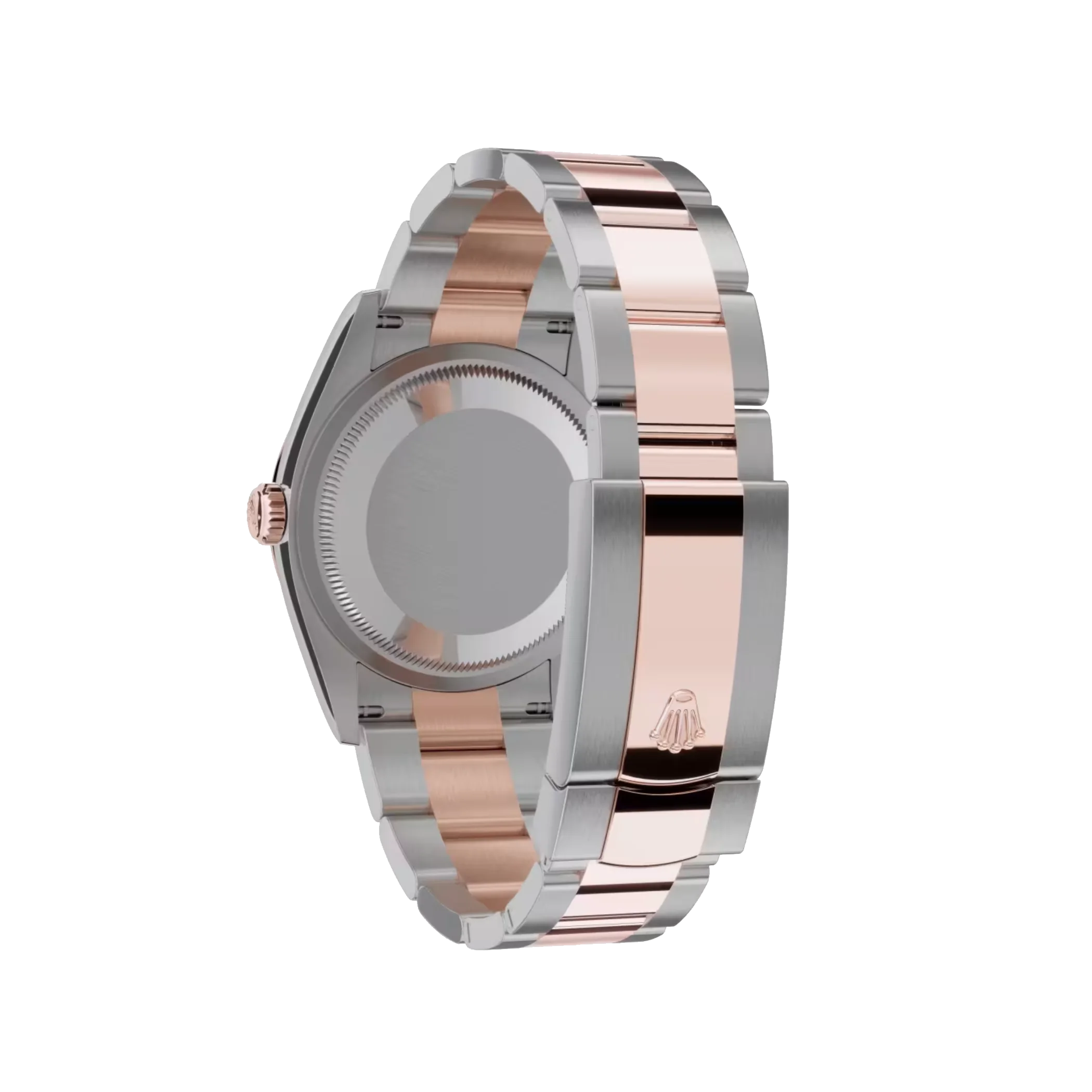 Rolex Datejust: Oystersteel and Everose gold, chocolate, m126201-0044