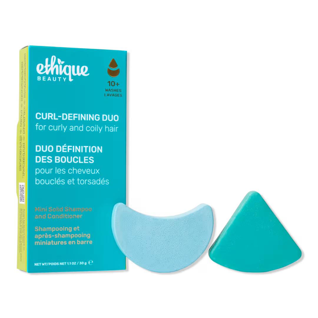 Ethique Beauty  Curl-Defining Shampoo & Conditioner Mini Bar Set