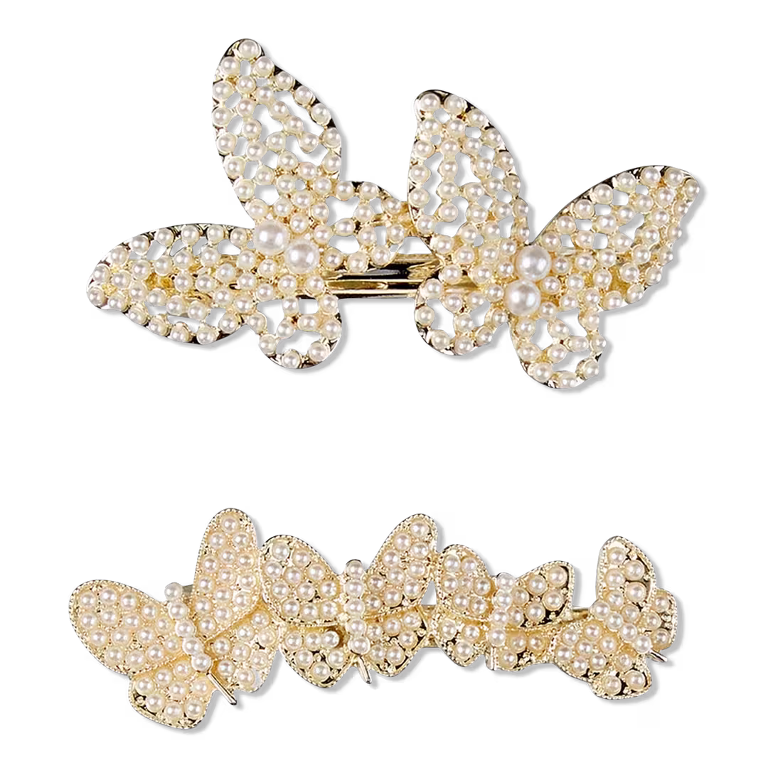 Conair Accessories  Rhinestone Butterfly Barrettes