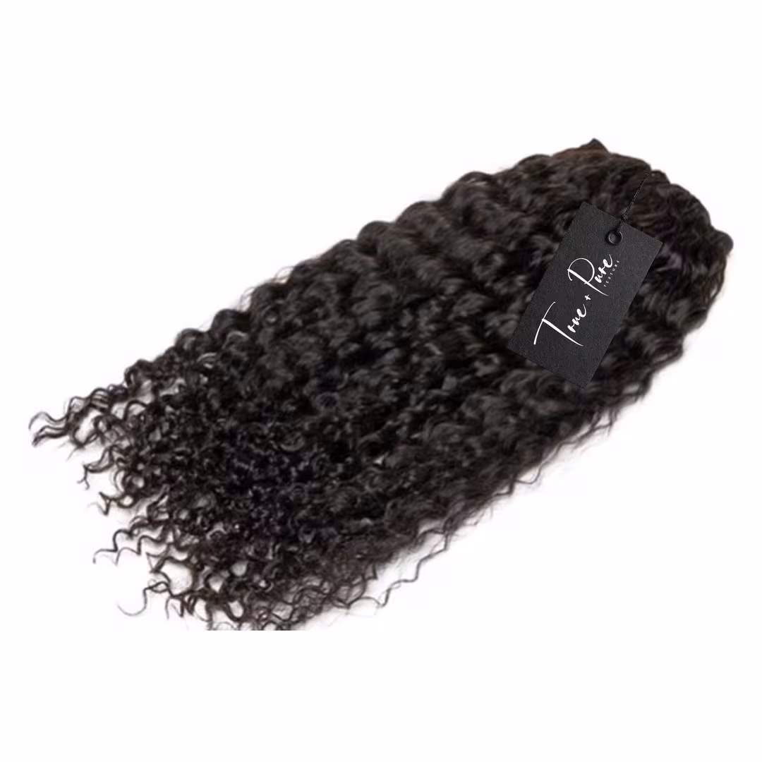 True + Pure Texture  Island Curl Deep Wave Curly Human Hair Wefts (Bundles) Extensions