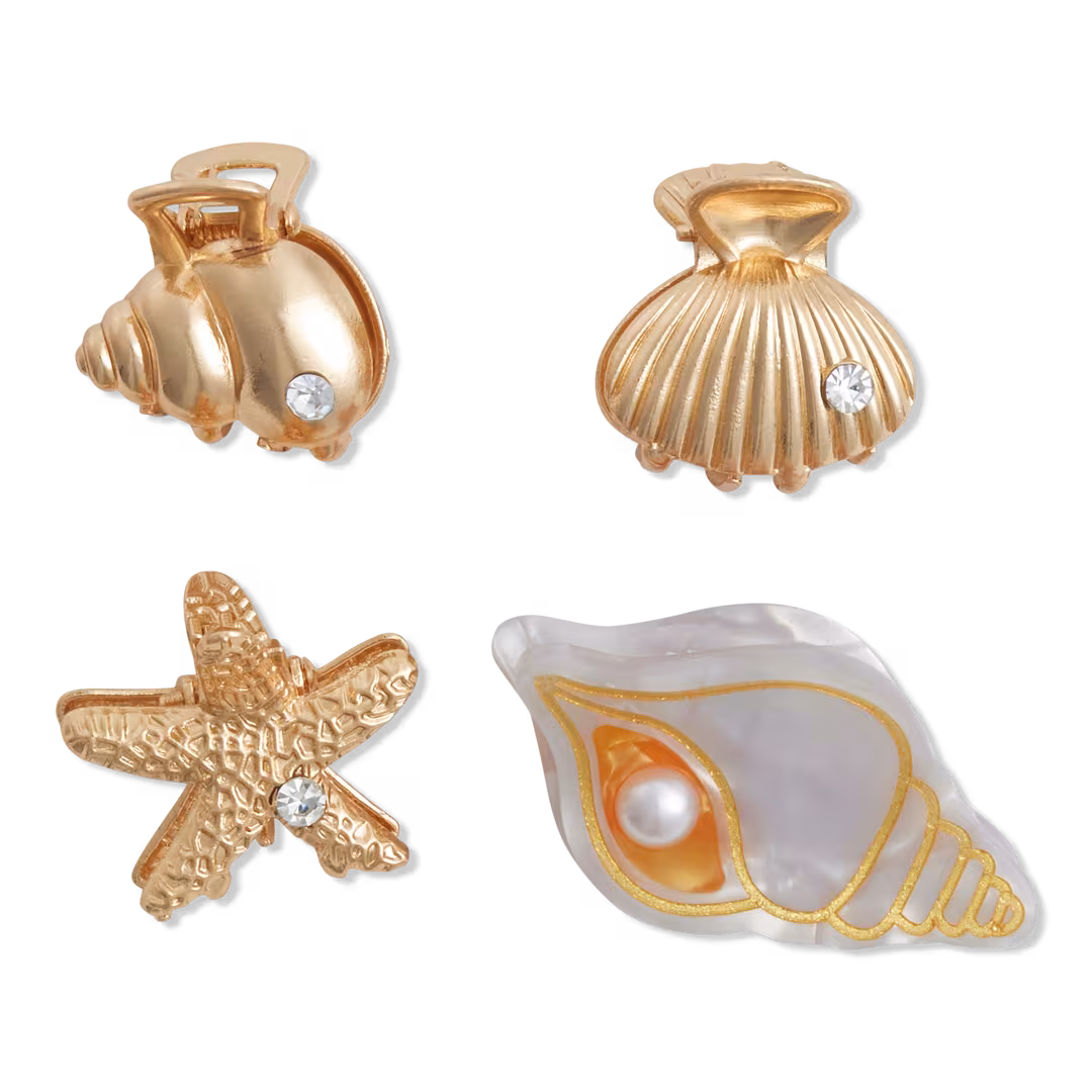 Product-obsessed  Mini Shell Claw Clip Set