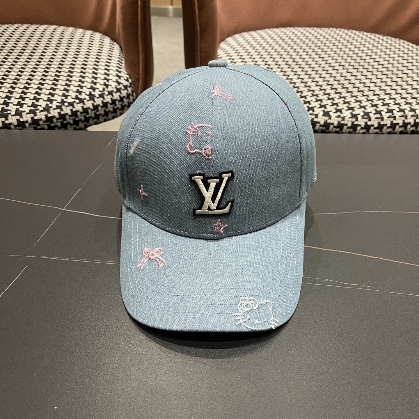 LV Initials Baseball Cap Adjustable Hat