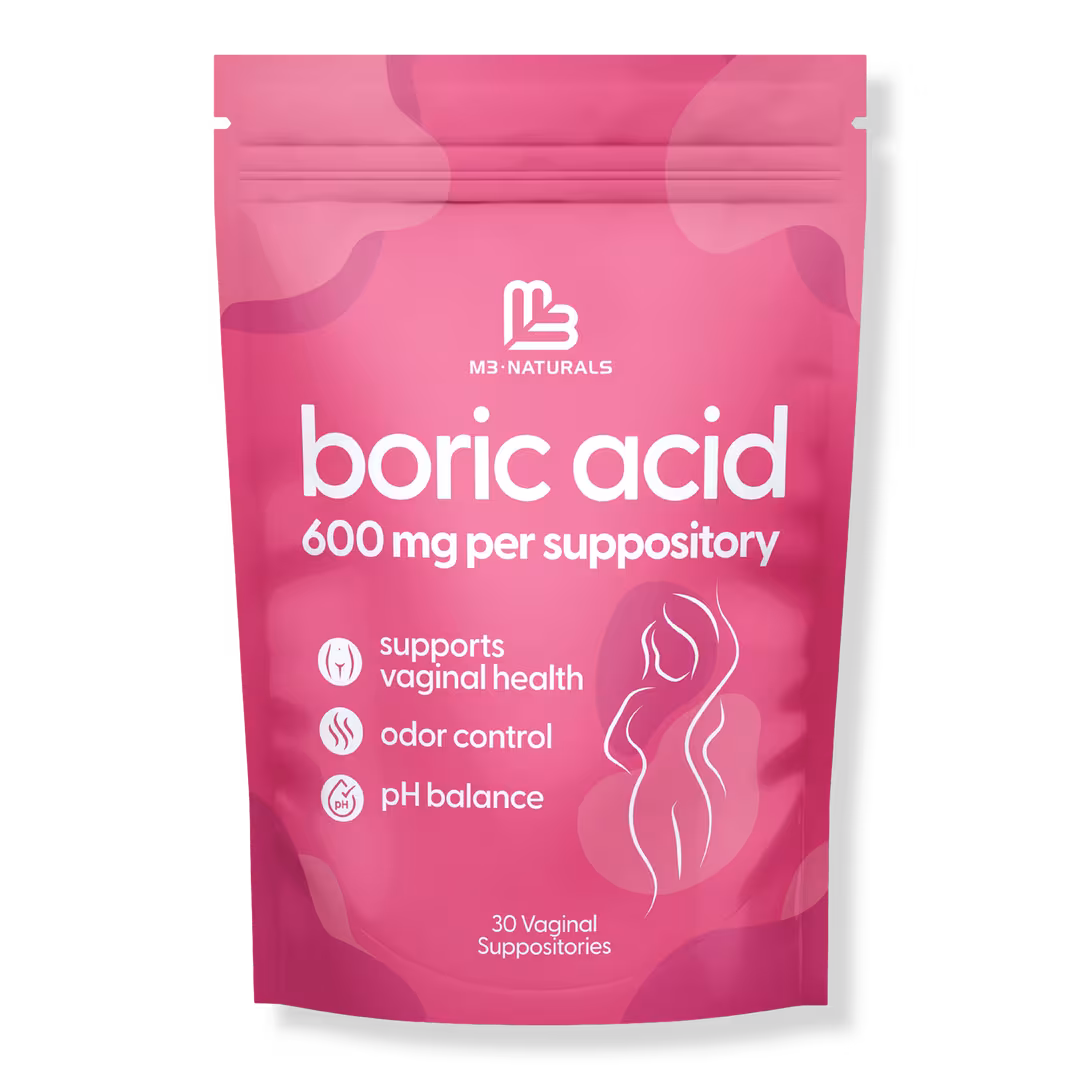 M3  Boric Acid Vaginal Suppositories for Women