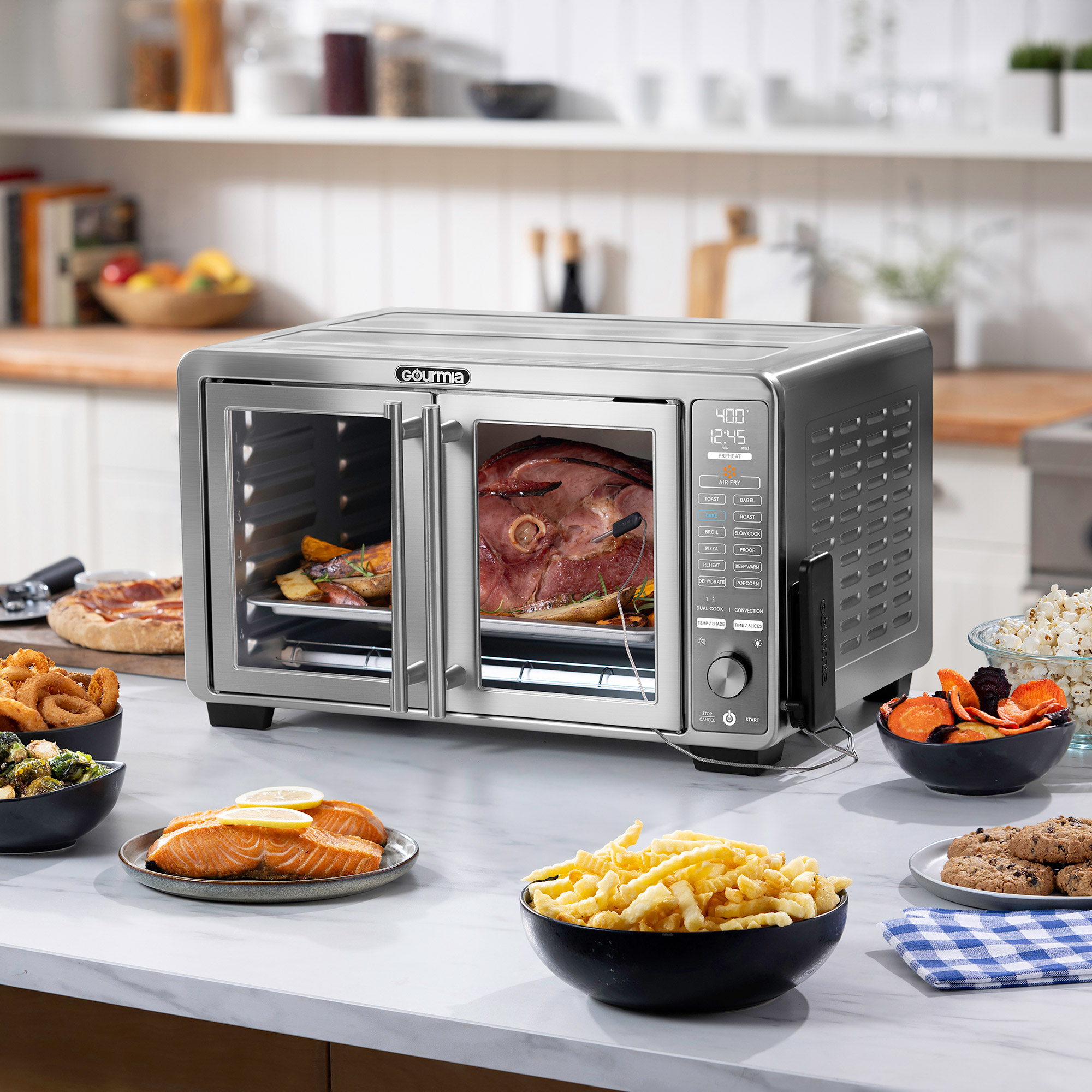 Gourmia XL 45 Quart Digital Countertop Oven with Air Fry and Temperature Probe