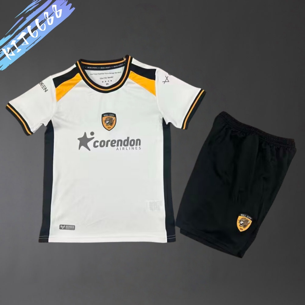 2026/2027 Hull City home  Football Shirts (Kids Kit socks）