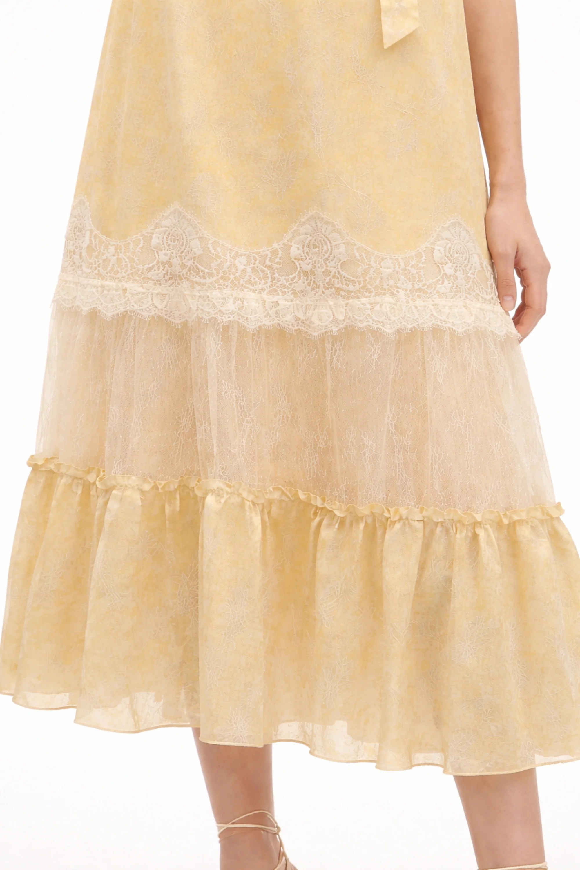 Lemon Chantilly Dress
