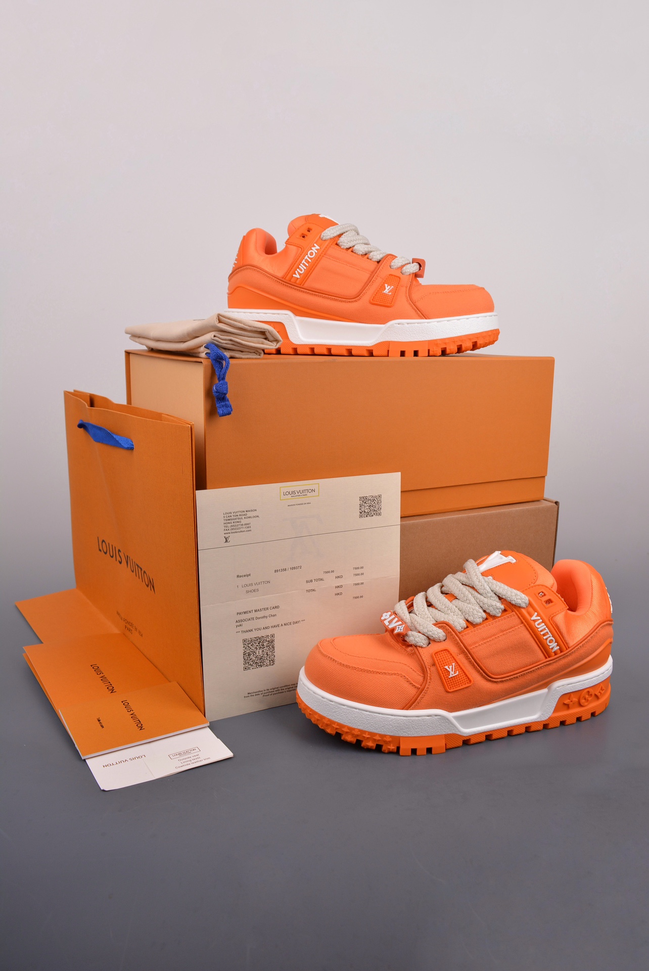 Louis Vuitton Trainer Maxi Sneakers orange