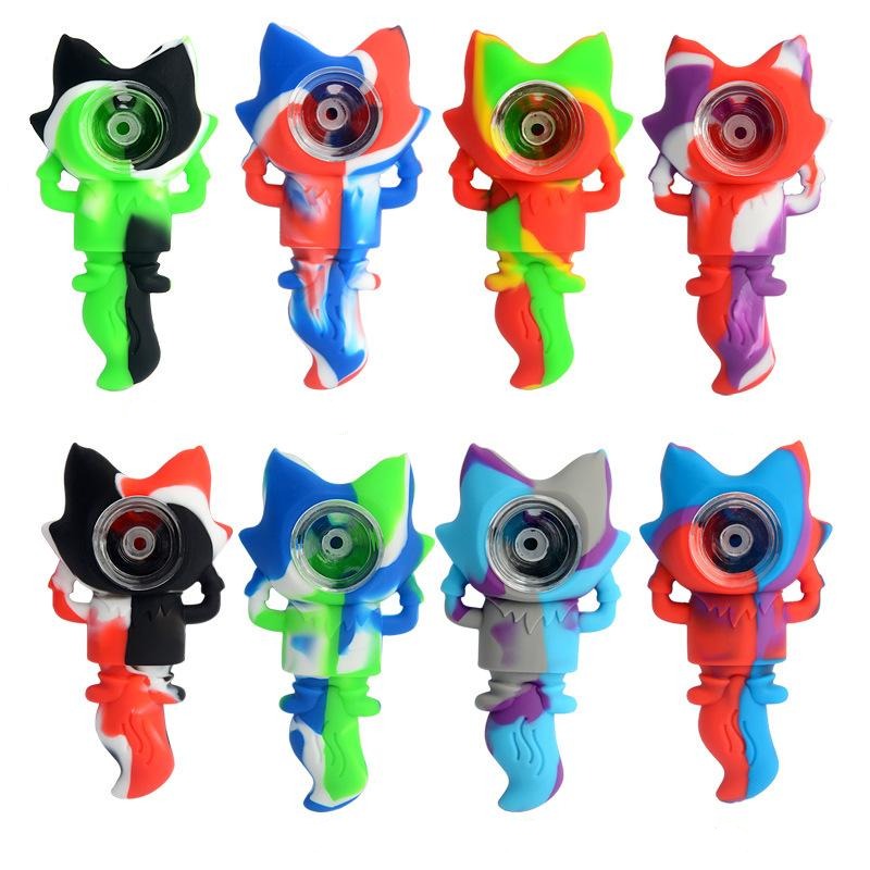 Civet Cat Novelty Silicone Pipe