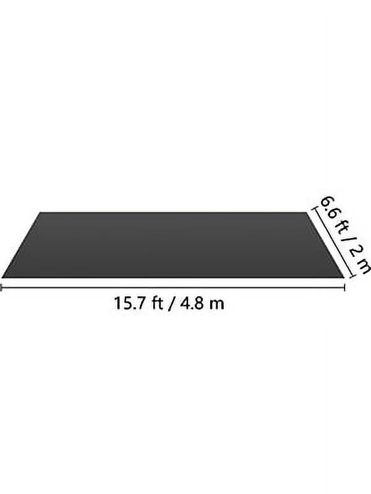 VEVORbrand Dance Floor Roll Portable 6.6 x 15.7 ft Practice Dance Floor 1.5mm Thickness PVC Dance Flooring Dance Floor Grey/Black Roll out Non-slide & Wearproof Dance Floor Easy Cleaning for Ballet
