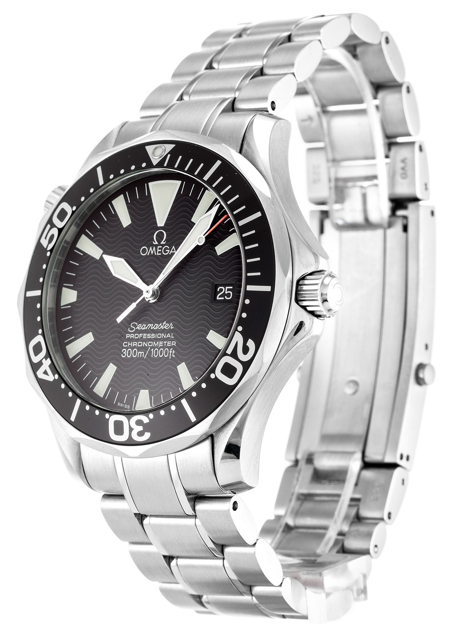 Replica Omega Seamaster 300m Black Dial Stick Markers 2254.50.00 41MM
