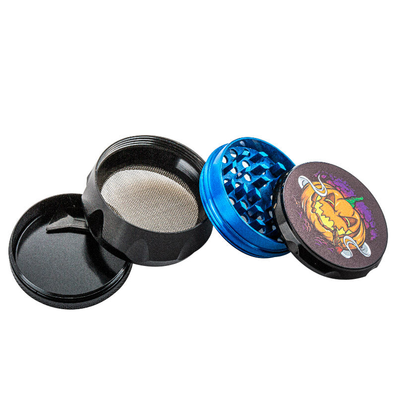 Halloweed Theme Zinc Alloy Herb Grinder 4 Piece