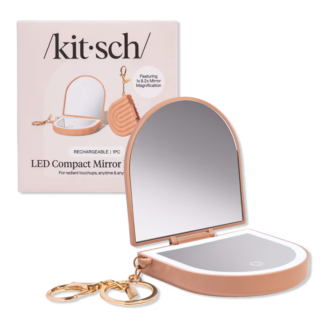 Kitsch  LED Compact Mirror Keychain
