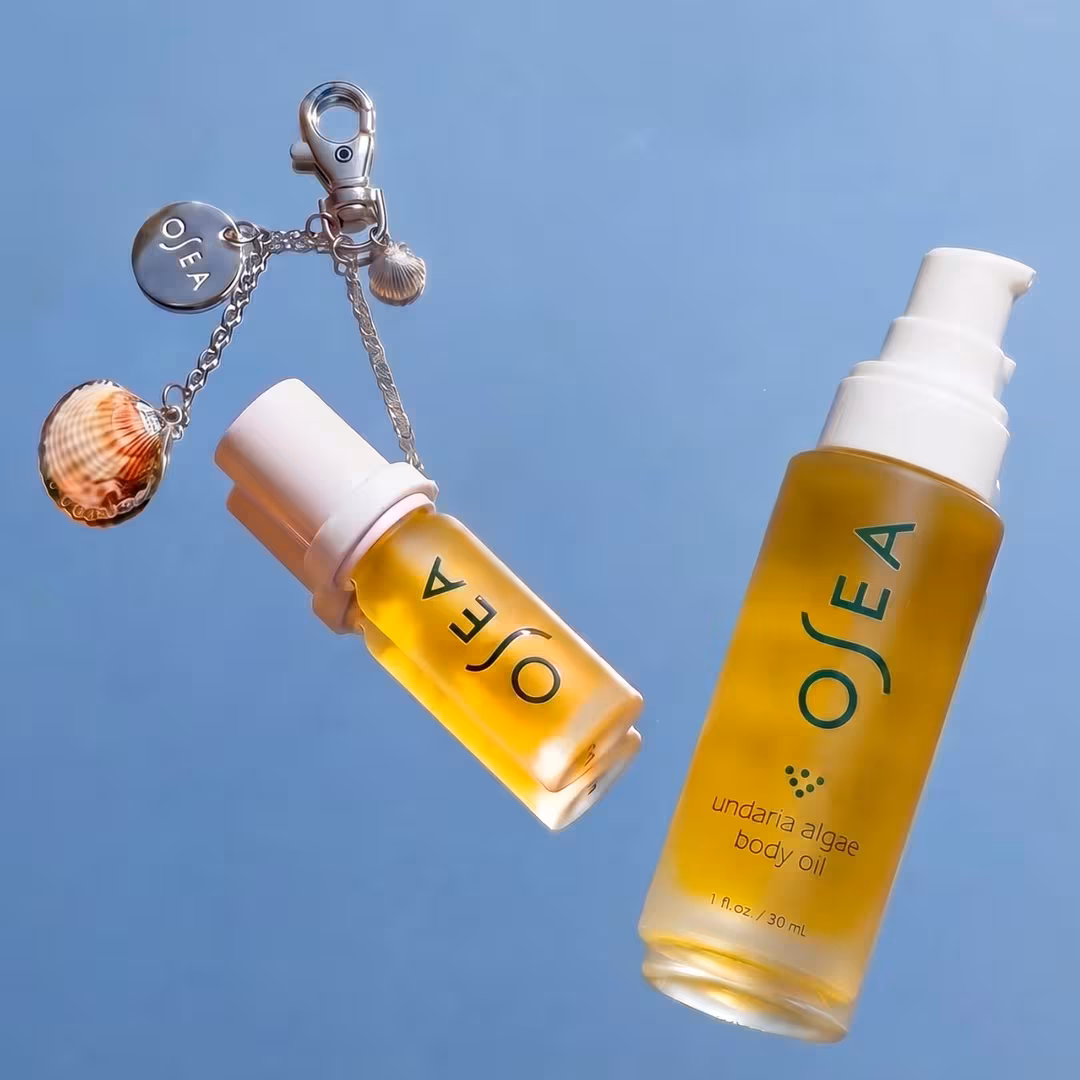 OSEA  Gloss & Glow Duo with Lip Oil Keychain