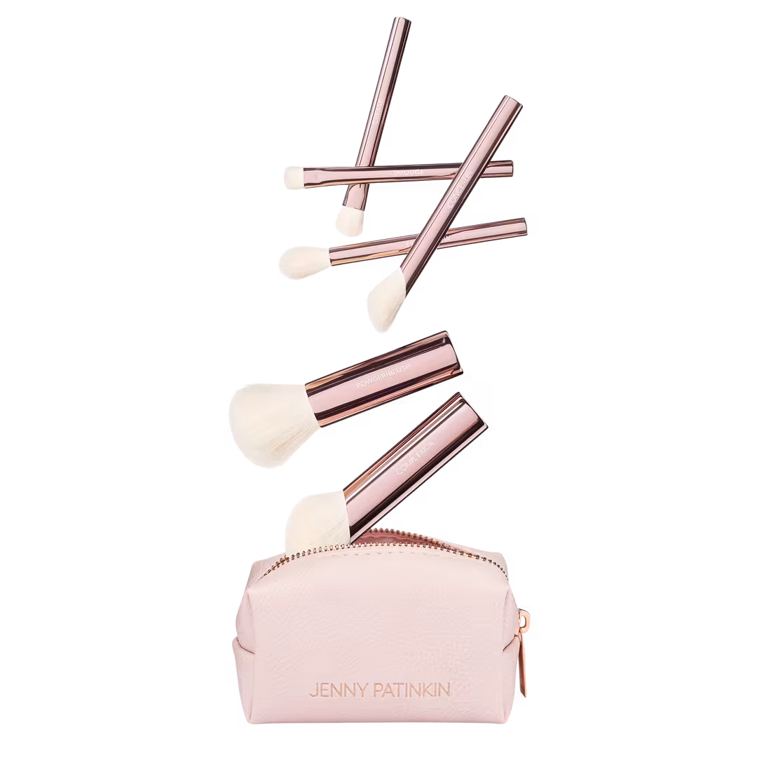 Jenny Patinkin  Brush Babies Mini Makeup Brush Set | Travel-Friendly Vegan Brushes