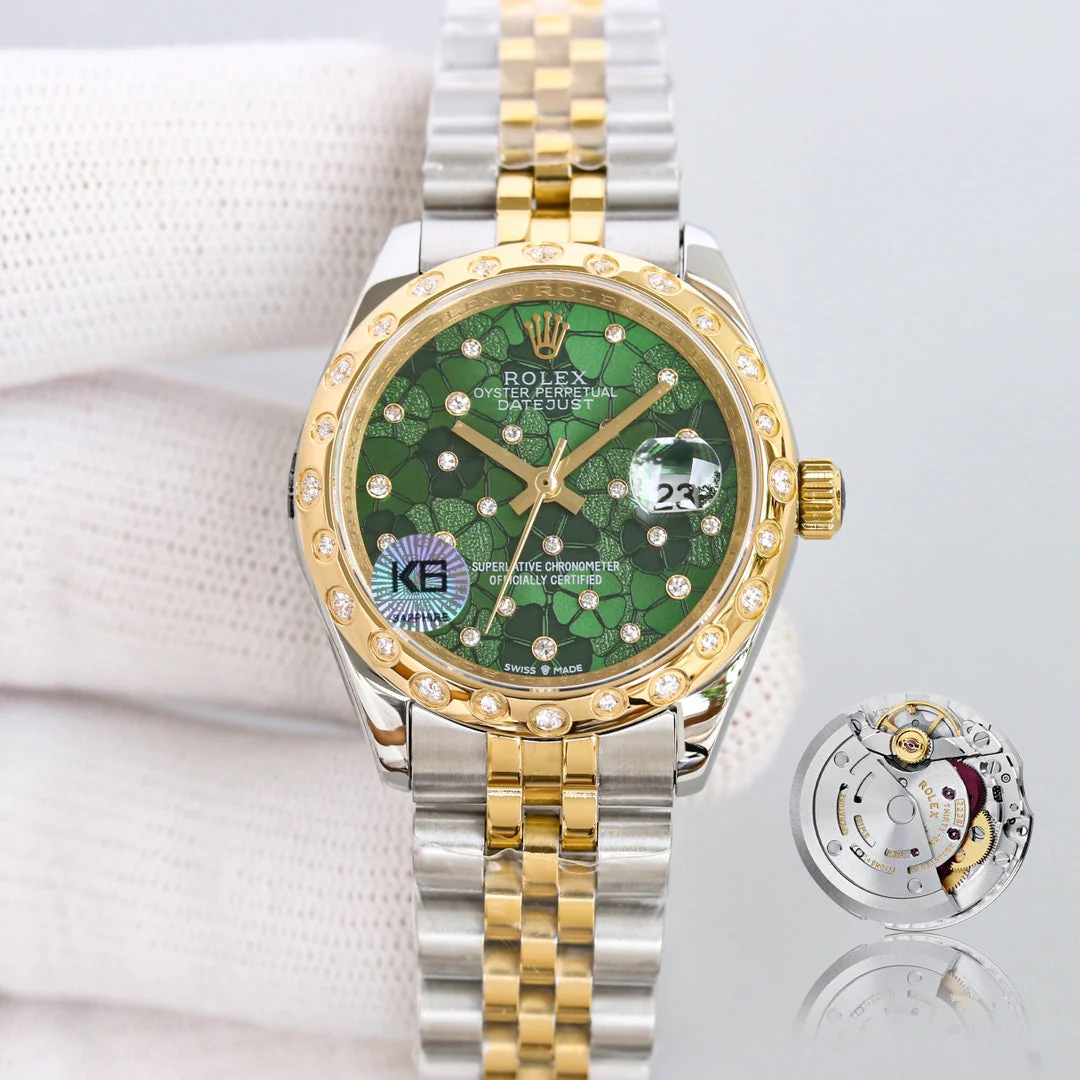 Rolex Watch DATEJUST 31  GOLD BLUE DIAL Watch