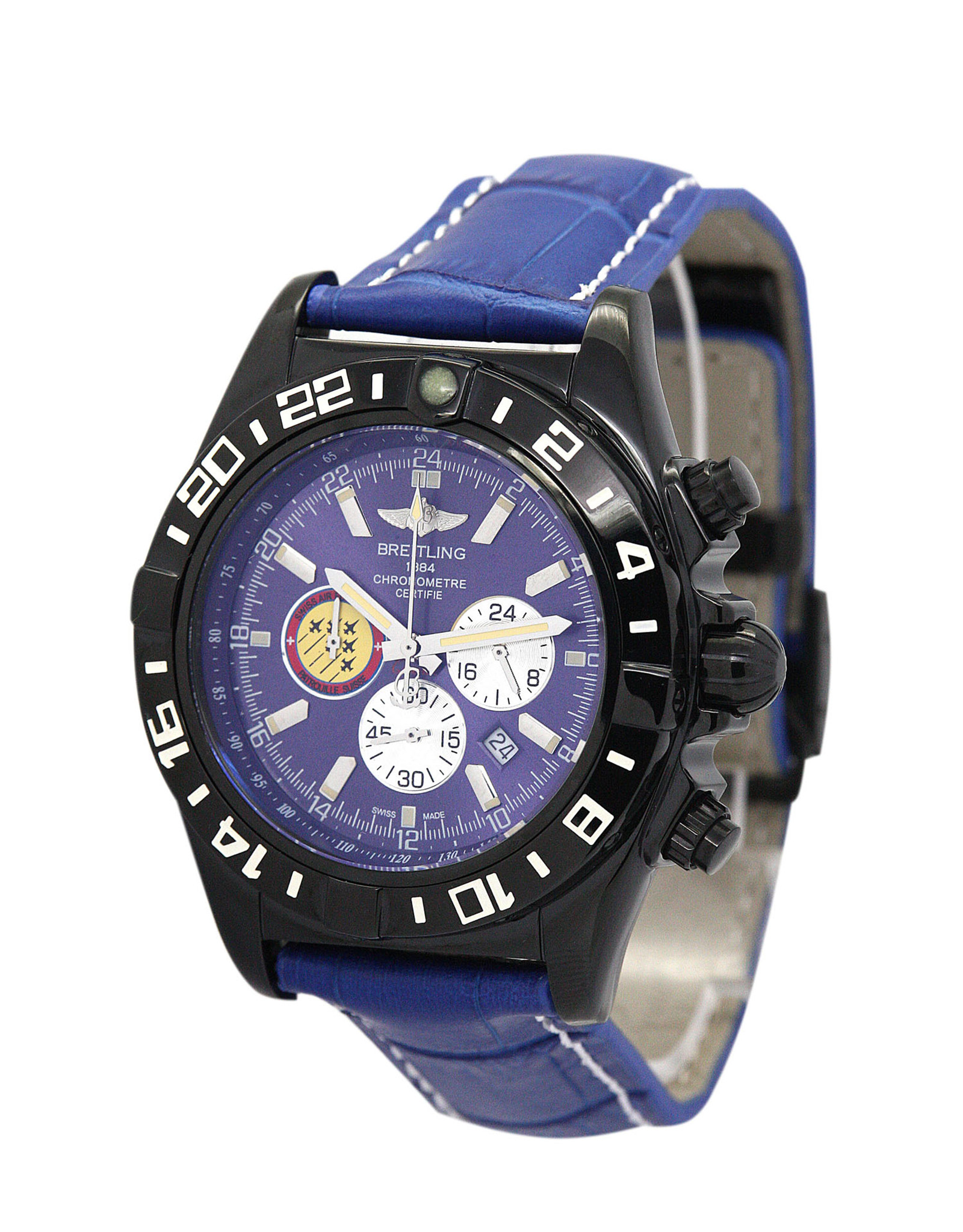 Replica Breitling Chronomat Blue Dial Stick Markers
