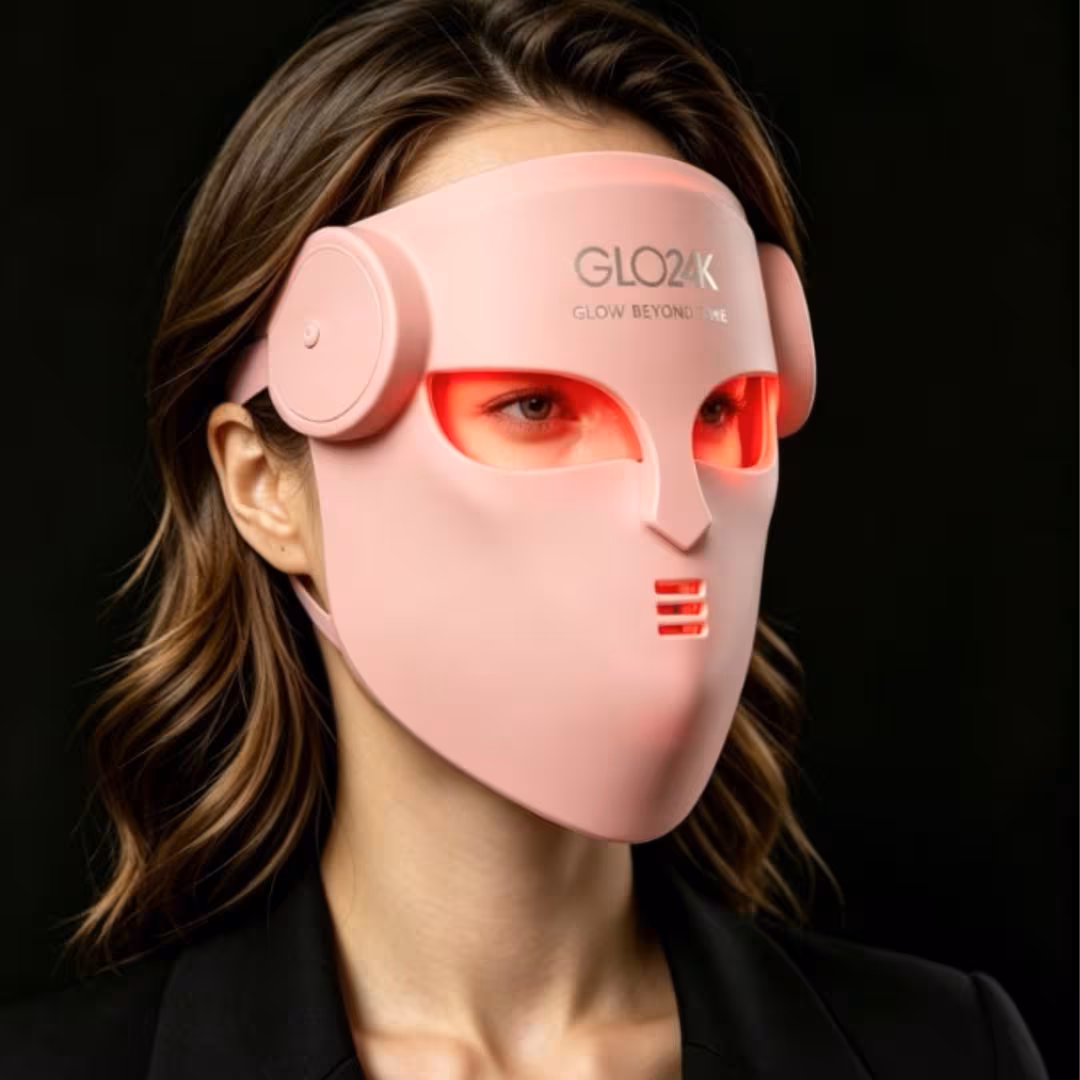 Glo24k  4D Wireless 7-Color Photon Rejuvenation LED Mask (Dual NIR)