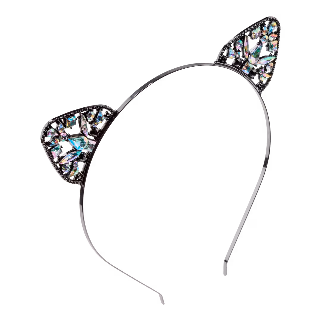 Conair Accessories  Halloween Iridescent Cat Ear Metal Headband