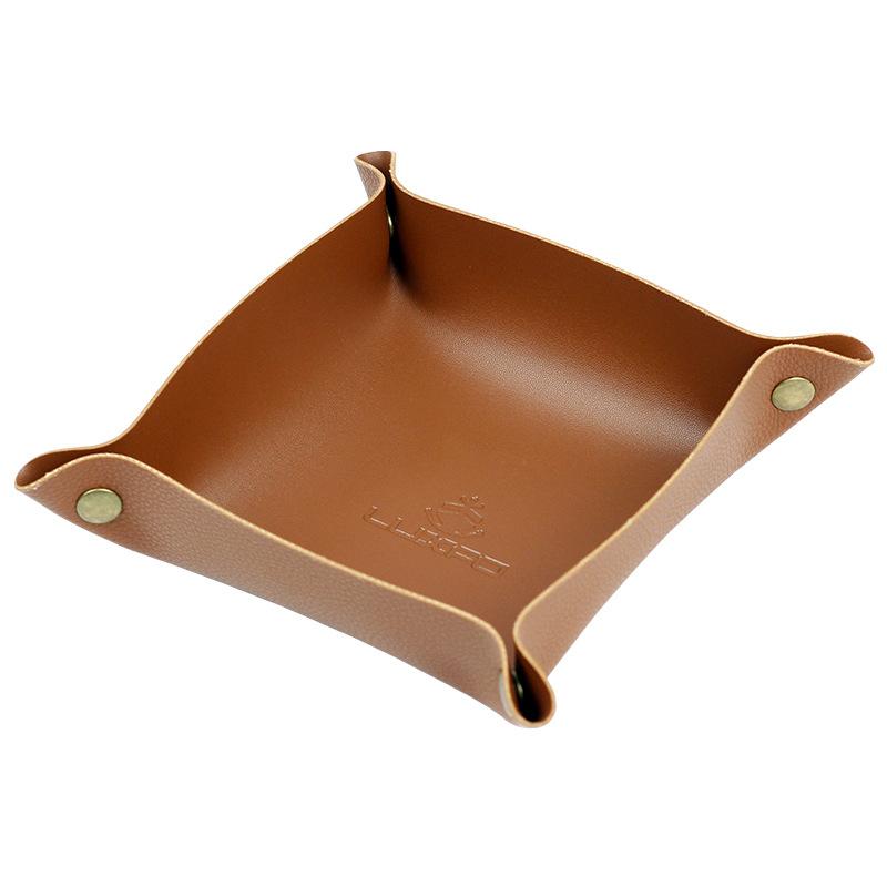 PU Leather Metal Buckle Rolling Tray