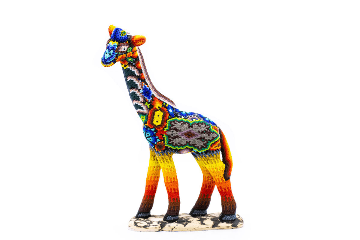 Jirafa - Obra de Arte Huichol