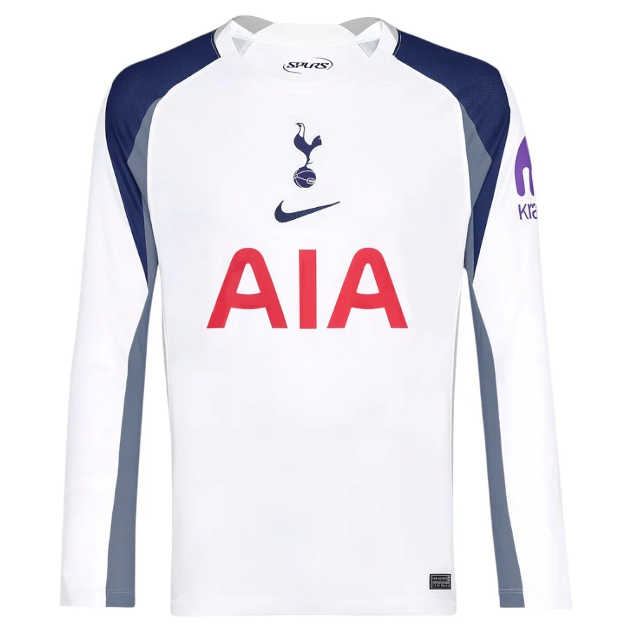 Tottenham Long Sleeve Home Jersey Men White 2025 2026