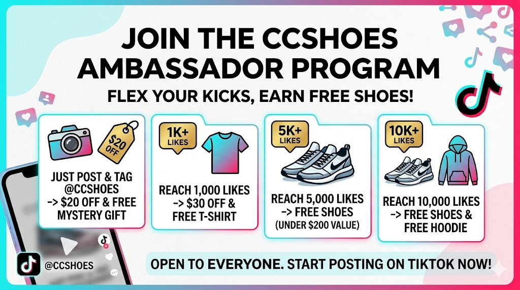 Join the CCShoes Ambassador Program: Flex Your Kicks & Earn FREE Shoes! - CCSHOES