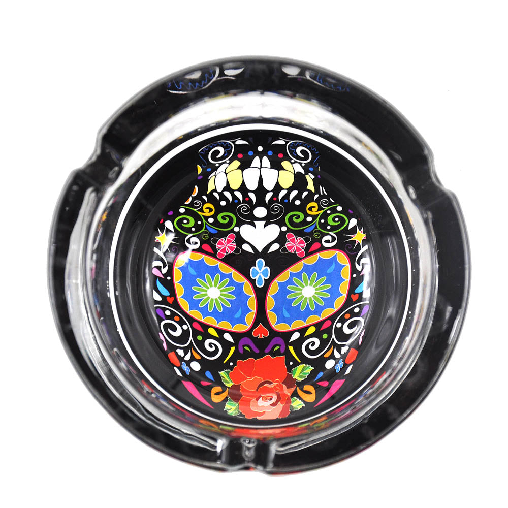 Glass Cigarette Ashtray (Random Pattern)
