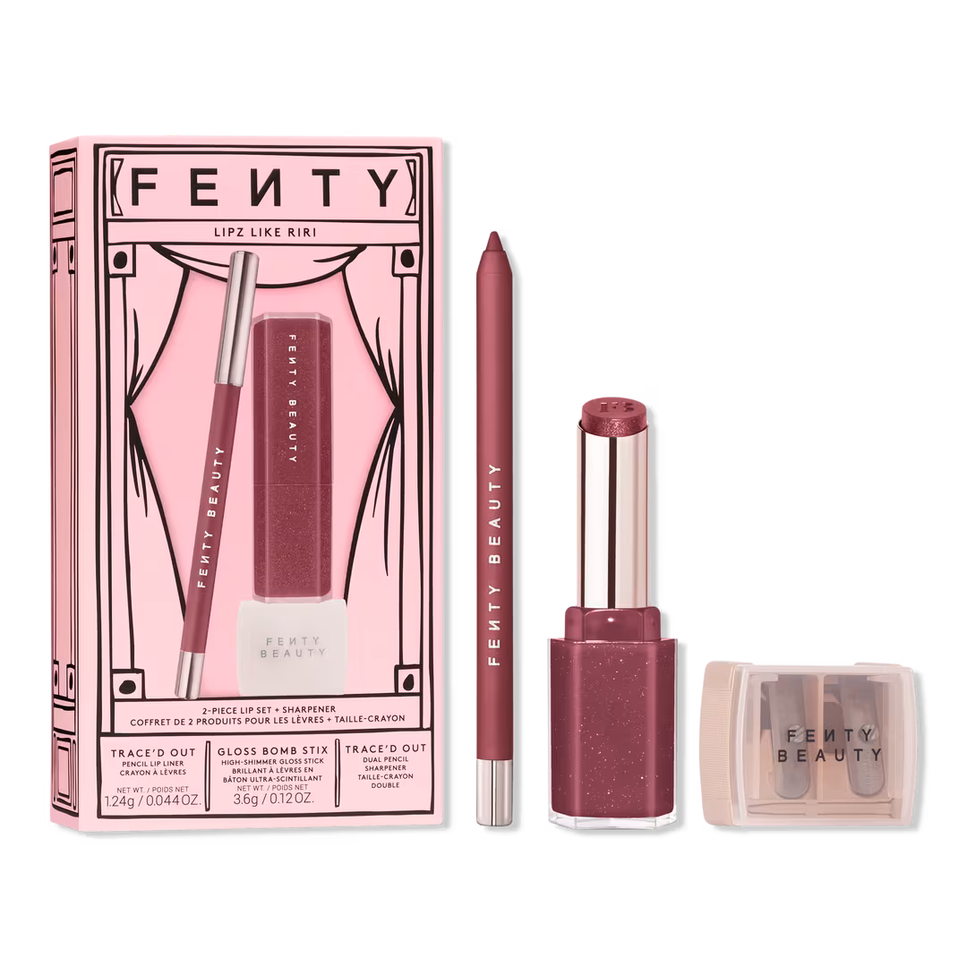 FENTY BEAUTY by Rihanna  Lipz Like Riri 2-Piece Lip Set + Sharpener​ Makeup Gift Set