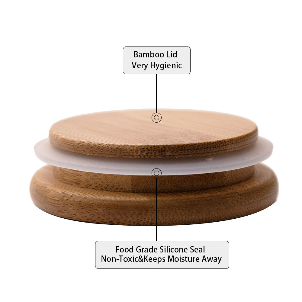 Bamboo Lid Marijuana Stash Jar