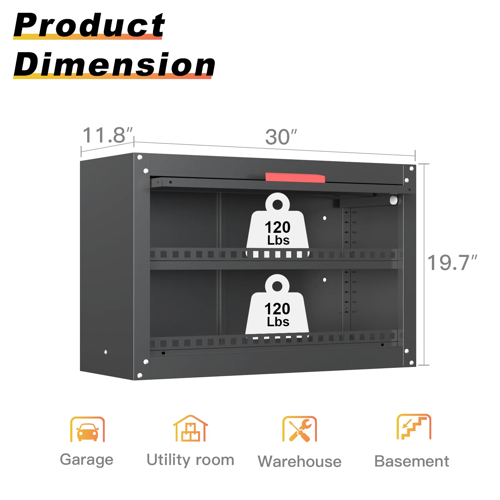 Metal Garage Wall Cabinet,Garage Storage Cabinet with Up Flip Door Design Garage Cabinet with Adjustable Shelf and Magnetic System,Tool Cabinet with Anti-fall Rails for Garage��Basement