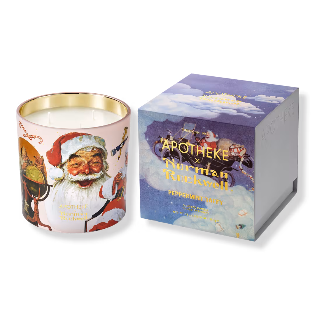 APOTHEKE  Peppermint Taffy Norman Rockwell Scented Candle