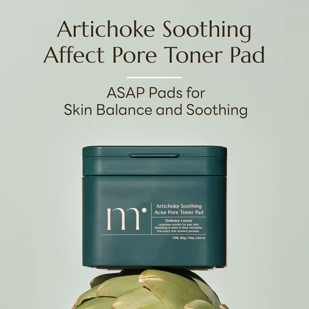 Molvany  Artichoke Soothing Affect Pore Toner Pad