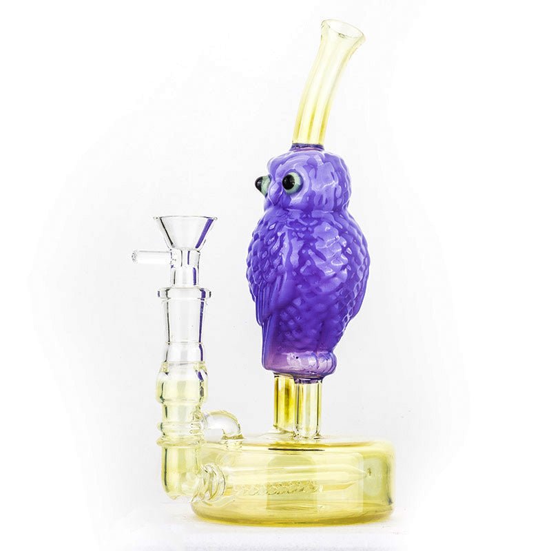 8 Owl Theme Glass Bong