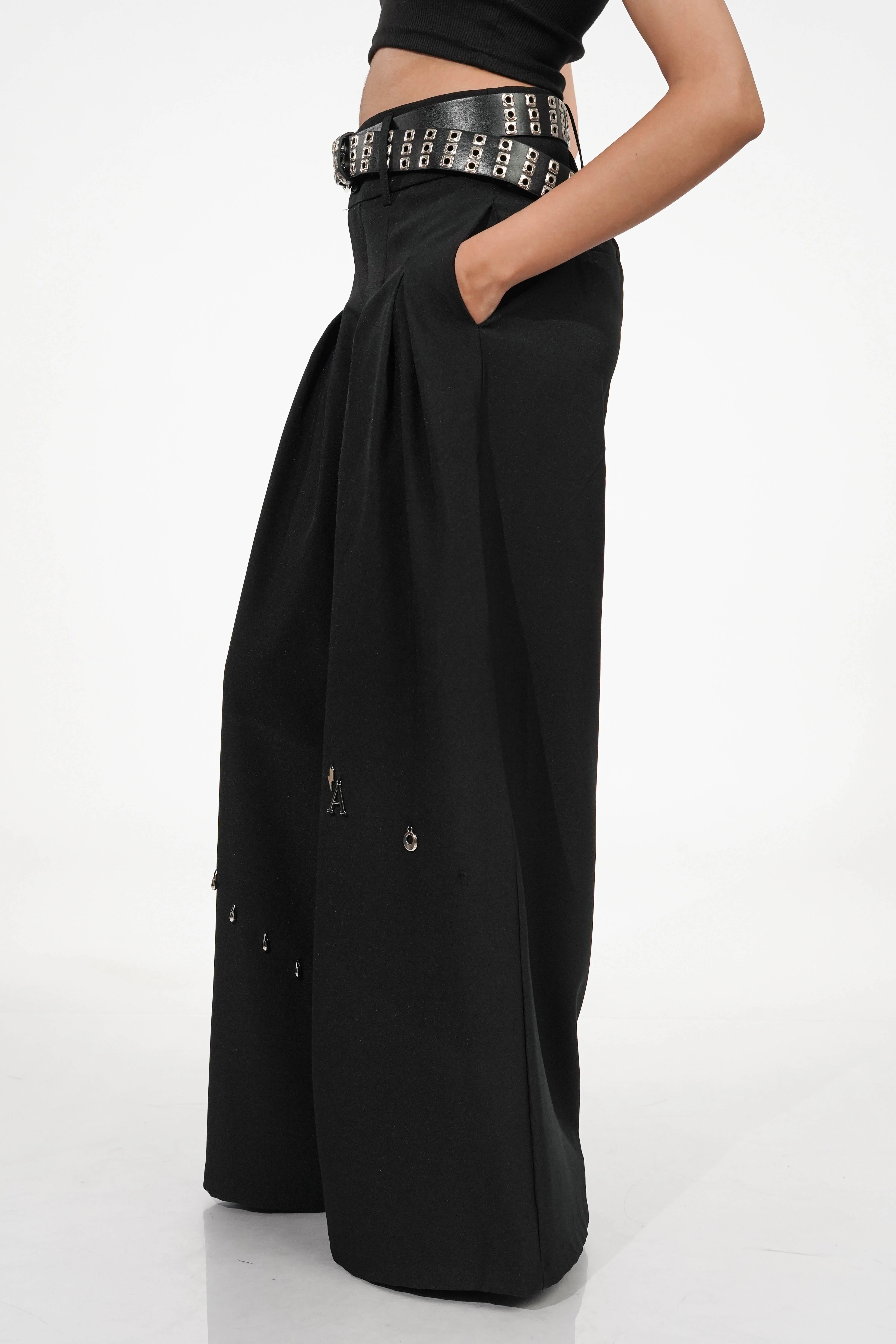 Pin Drop Pleated Pants