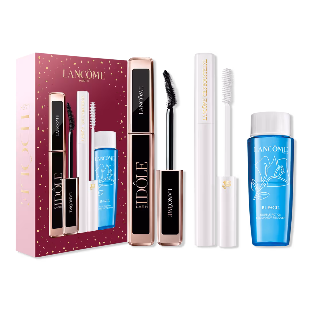 Lancôme  Lash 3 Piece Set with Idôle Mascara, Cils Booster Primer & Bi-Facil Makeup Remover