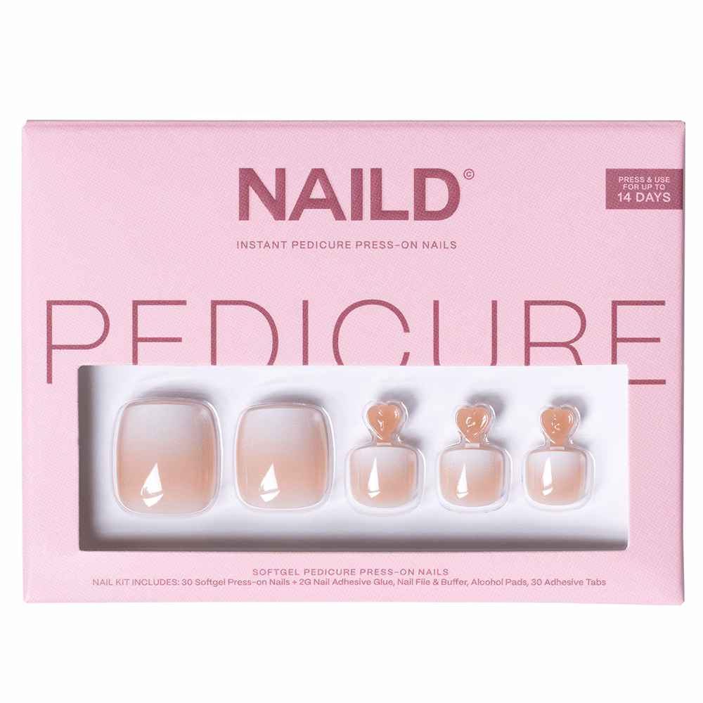 Milkshake Toe Softgel Press On Nails