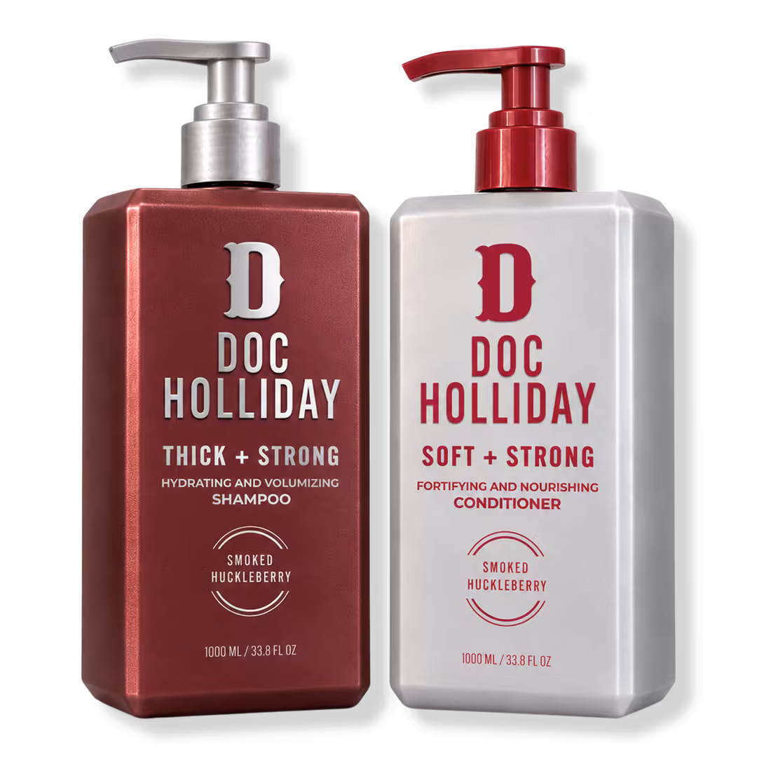 Doc Holliday  Thick + Soft Men’s Shampoo and Conditioner Bundle