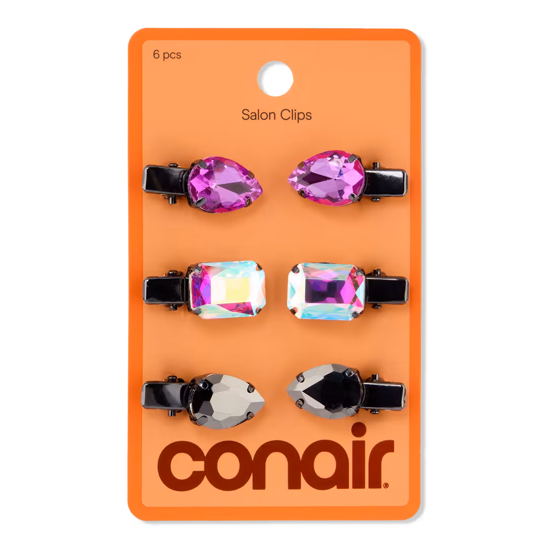 Conair Accessories  Halloween Large Stone Salon Clips 6 Pack