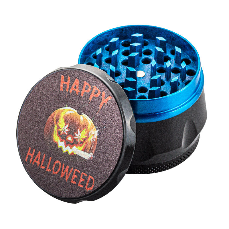 Halloweed Theme Zinc Alloy Herb Grinder 4 Piece