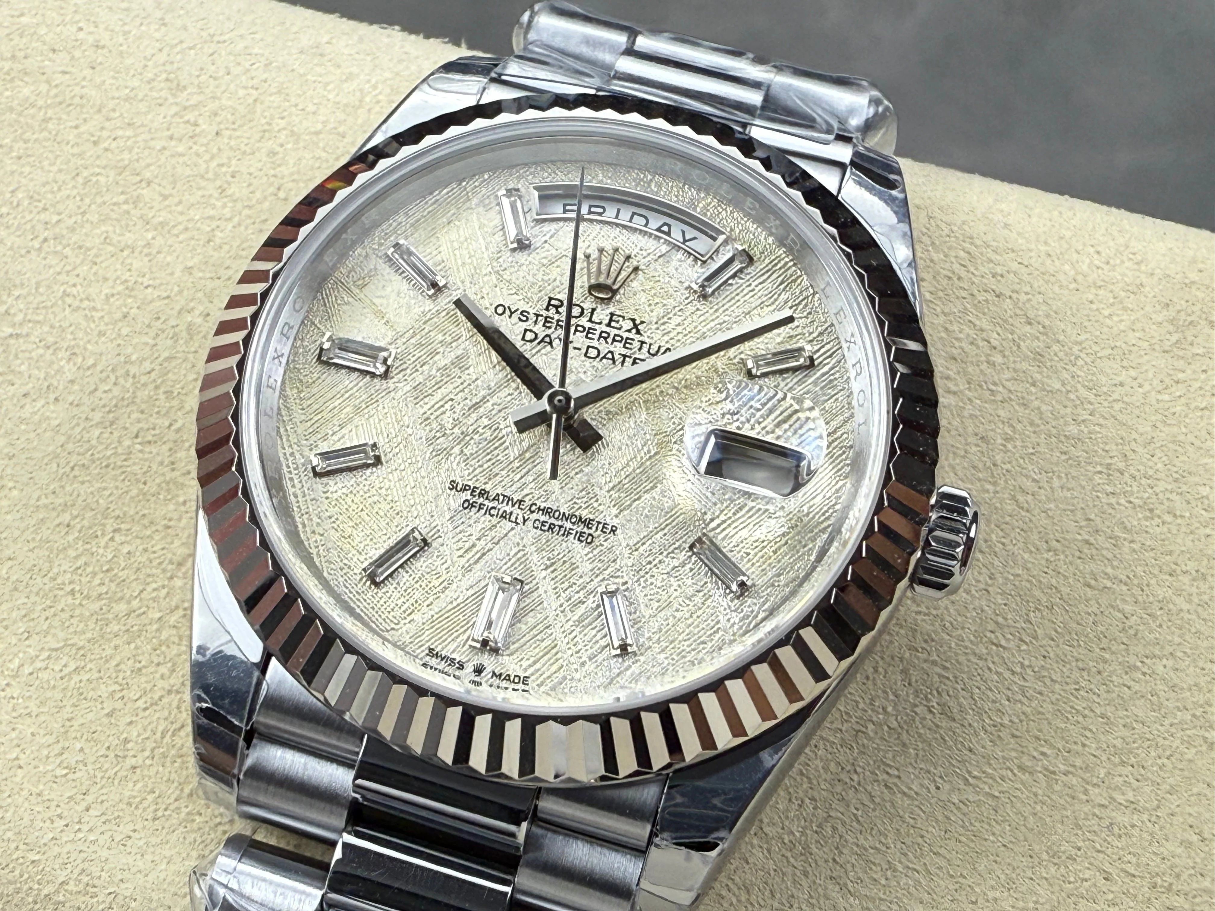 Rolex Watch Day-Date 40mm Silver Gold