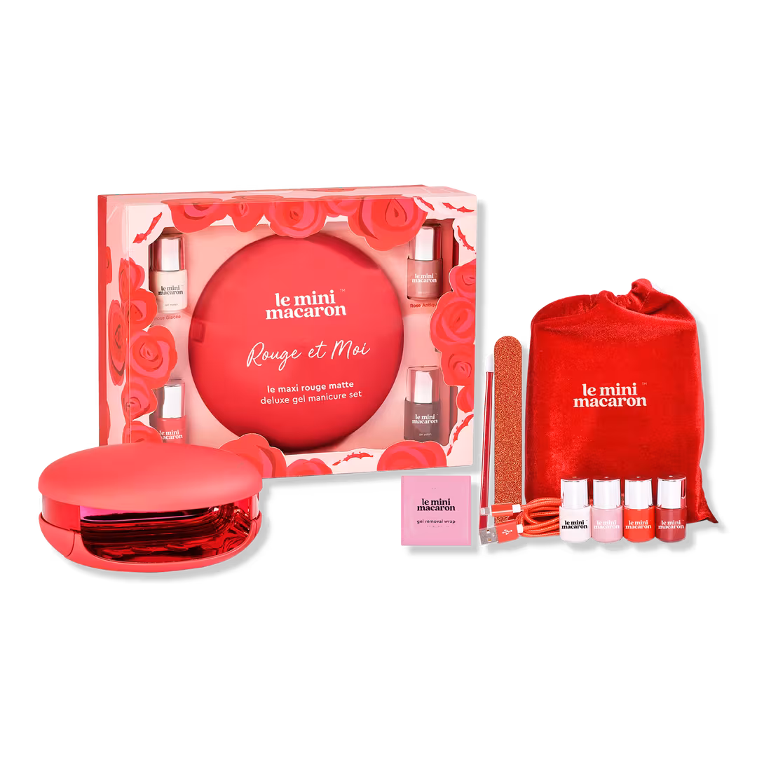 Le Mini Macaron  Le Maxi ''Rouge & Moi'' Limited Edition Deluxe Gel Manicure Set