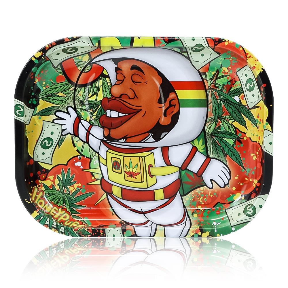 Honeypuff Metal Cigarette Panel Rolling Tray
