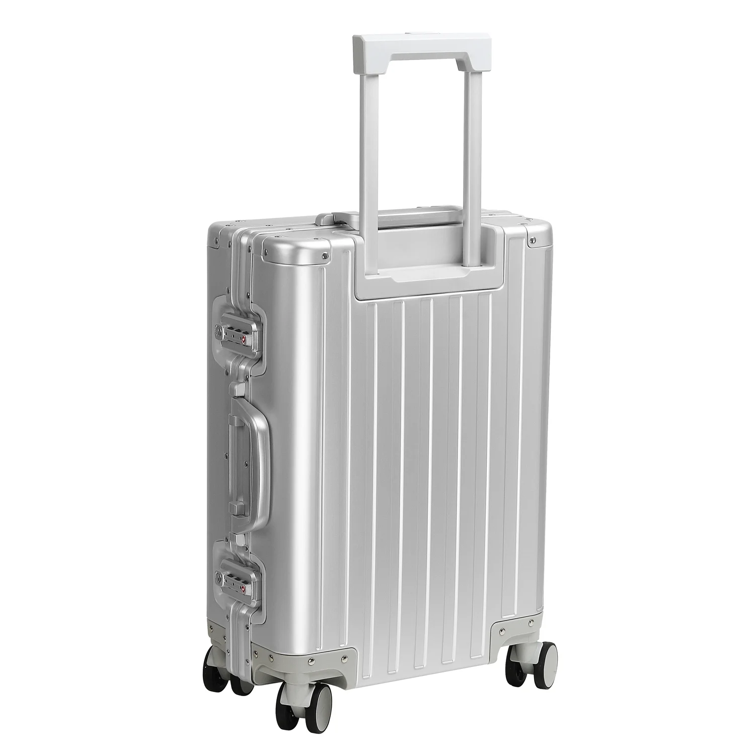 Sindermore 20 inch Aluninum Luggage Carry on Hardside Luggage with TSA Locks Spinner Wheels Zipperless