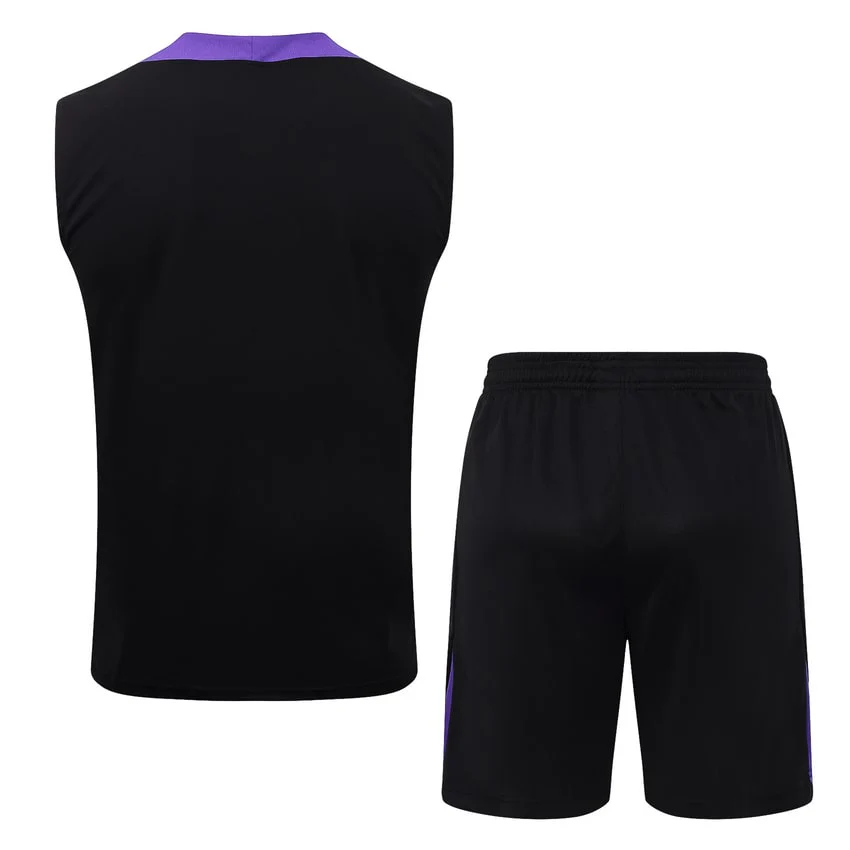 Barcelona Tank Top Shorts Men 2025 2026 Black Purple