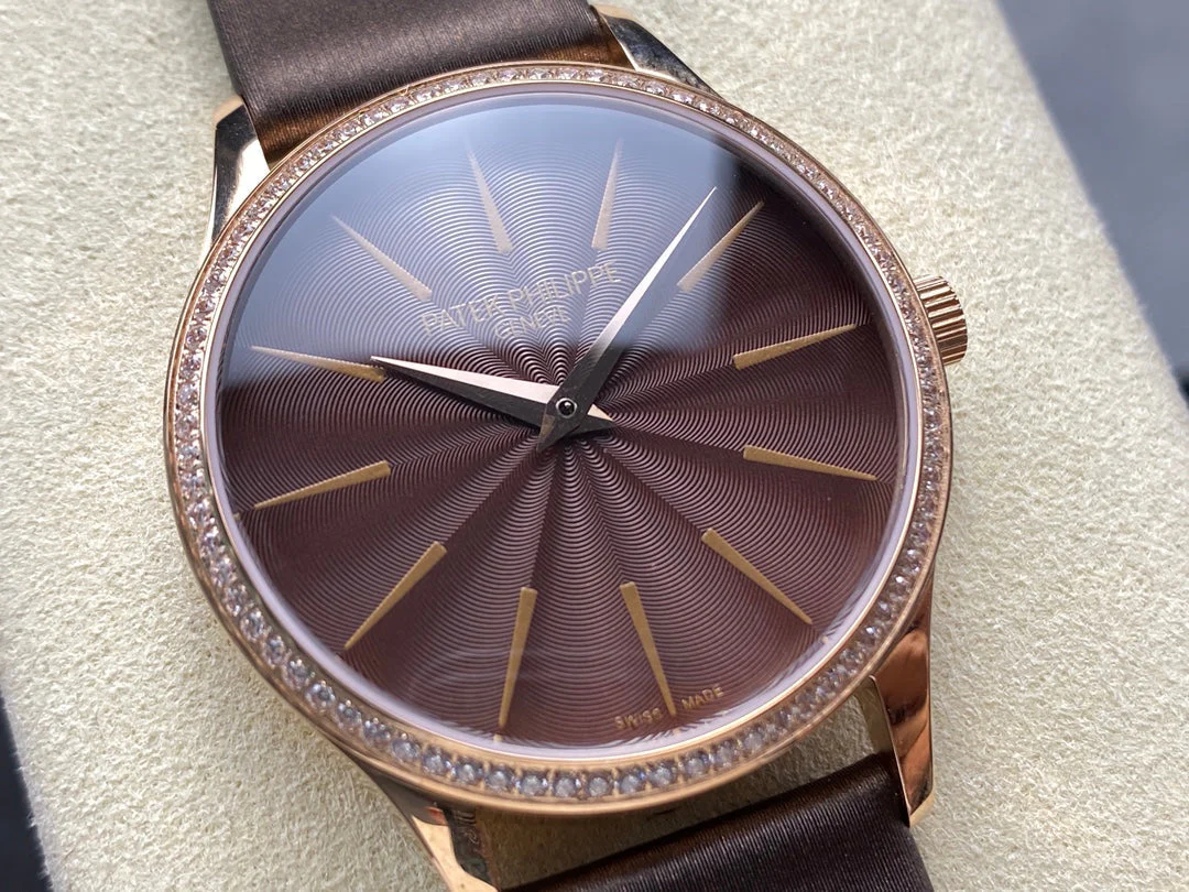 PATEK Watch Calatrava 35mm Pink Gold Chocolate Dial