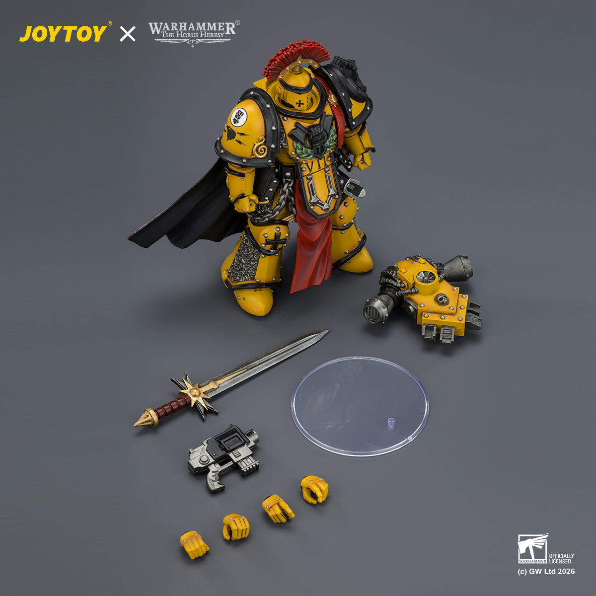 JOYTOY JT04216 Warhammer The Horus Heresy 1:18 Imperial Fists Legion Praetor in Mk III Armour - JOYTOY WORLD