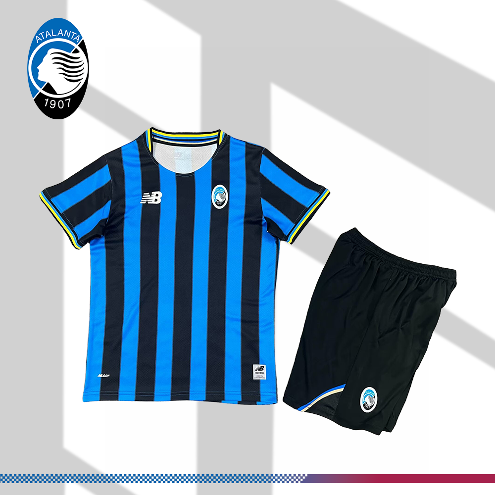 2025/2026 Atalanta Home Football Shirt (Kids Kit socks)